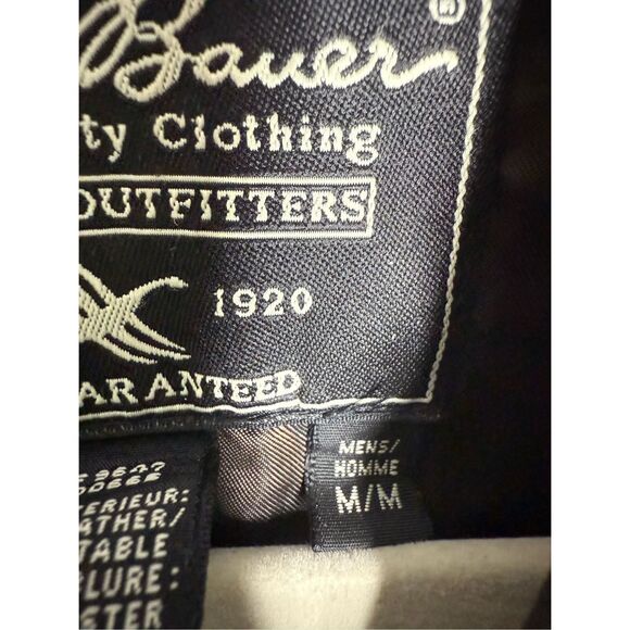 Vintage Eddie Bauer Men’s Stine Leather Bomber Jacket Brown Size M See Notes - Picture 6 of 16